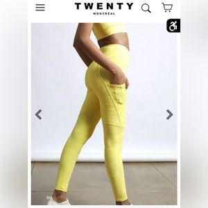 NWT Twenty Pineapple 3D Activewear Active Legging S